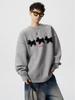 Men's Winter Cartoon Fleece Sweater - Round Neck, Loose Fit, Versatile for Casual Couples