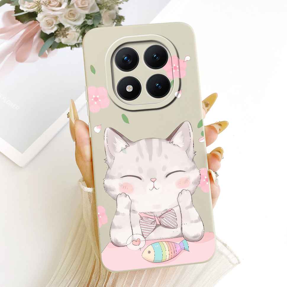 Redmi Note15Pro 5G New Model Protective Case Matte Cat Rabbit For Xiaomi Redmi Note 15 Pro 5G Full Cover Anti-Fall Shockproof
