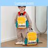 Backpack Toddler With Color Collision Design Polyester Fiber Texture Daily For