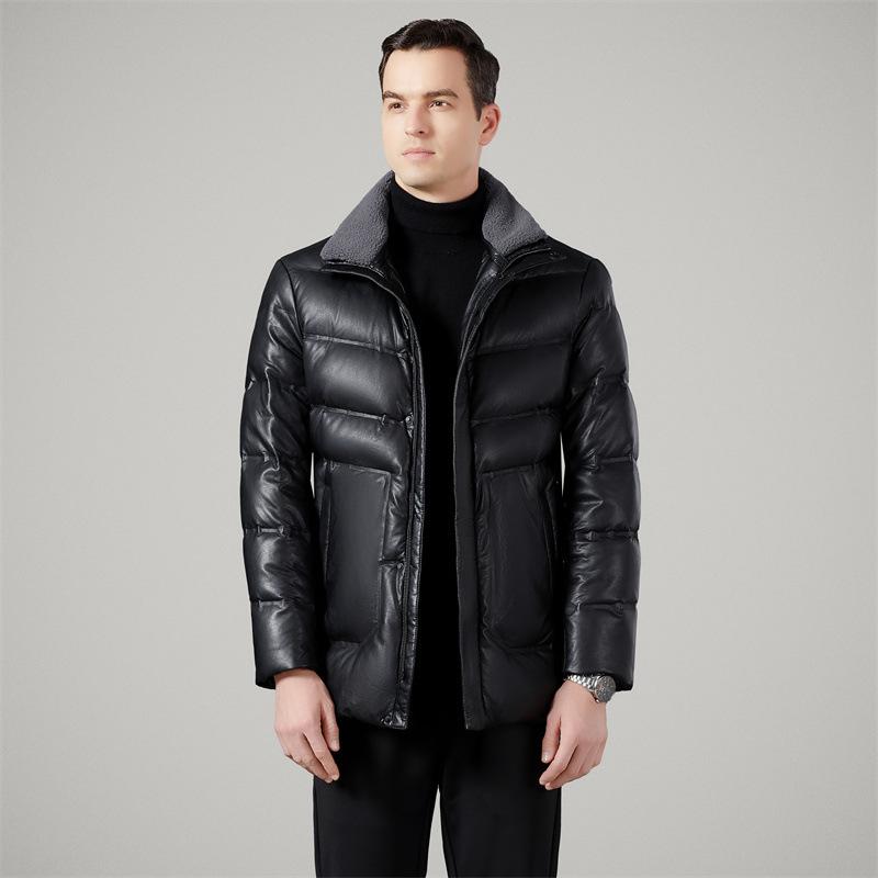 

Мужская куртка-пуховик мужская зимняя новая модель мужская короткая для пап среднего возраста утепленная белая куртка-пуховик 195