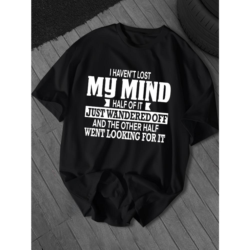 

Large Size Crew Neck Men s Alphabet Slogan Casual Short Sleeve T-Shirt S