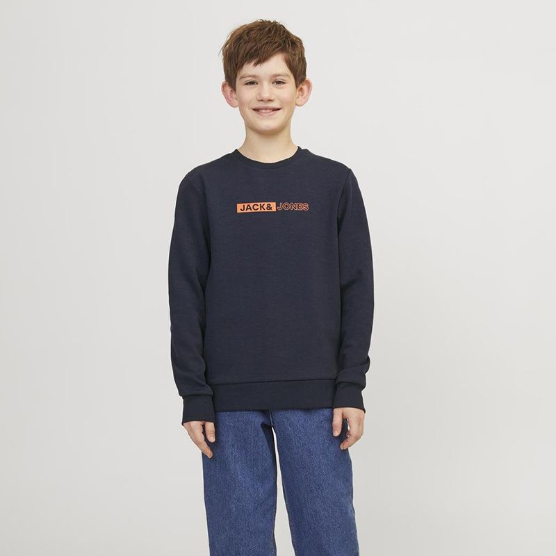 

Детская толстовка с логотипом на груди JACK & JONES 14 ans темно-синий