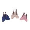 Trendy Doll Overalls With Detachable Straps Soft Cotton Outfit Easy Dress Up Toy Accessory