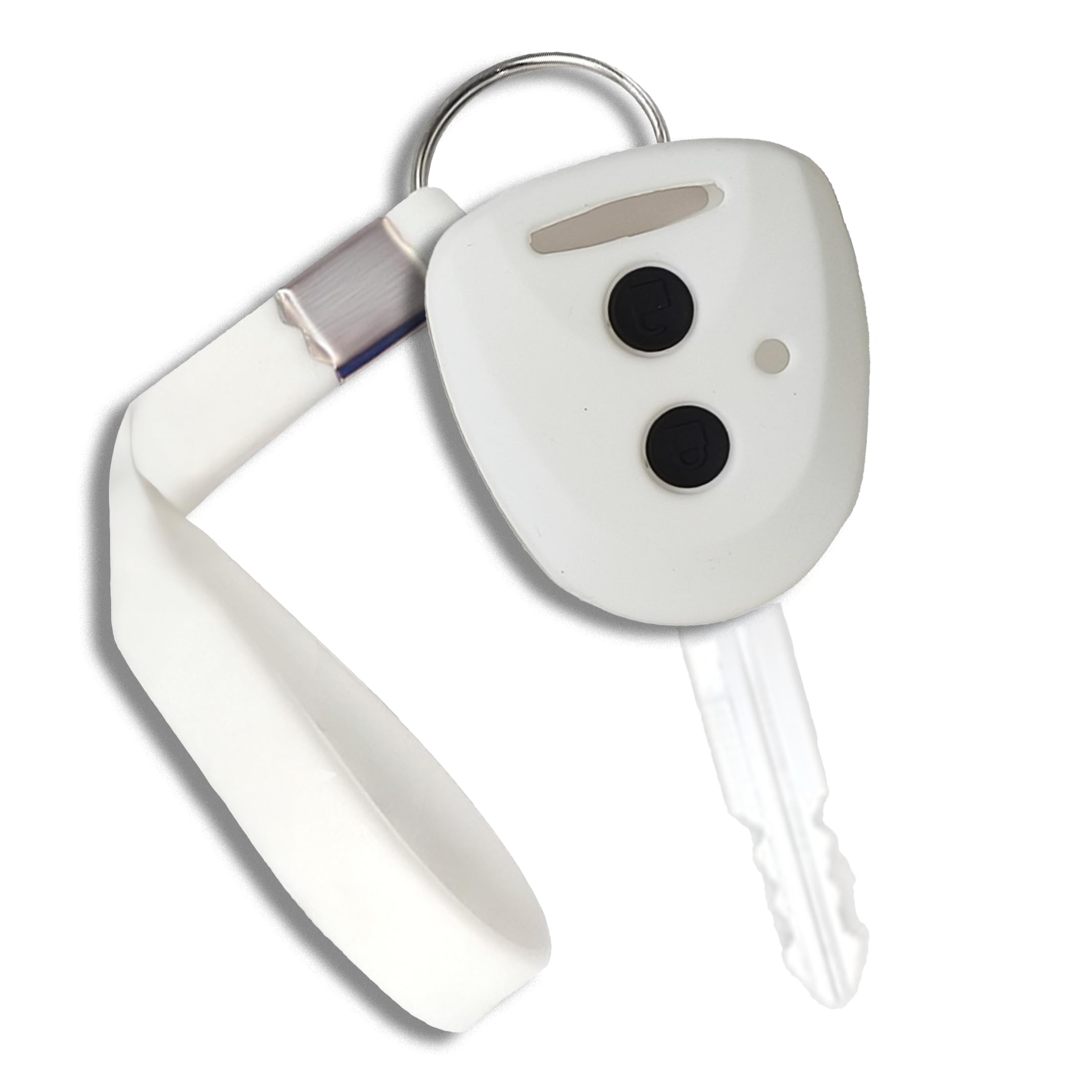 

Daihatsu Toyota Silicone Key Case with Key Chain for Passo Tanto Hijet Copen Move белый