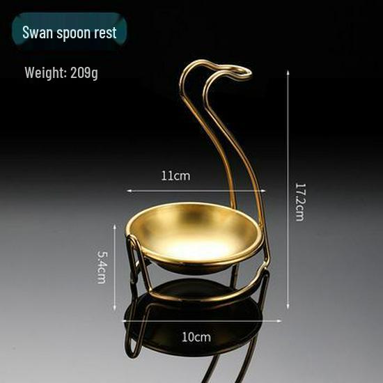 Gold Stainless Steel Soup and Utensil Rack - Ideal for Restaurants, Hot Pot Shops, or Commercial Kitchens. Holds Ladles, Spoons, and Chopsticks.