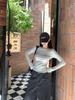 Autumn Korean Style Letter Print Round Neck Long Sleeve Women's T-shirt