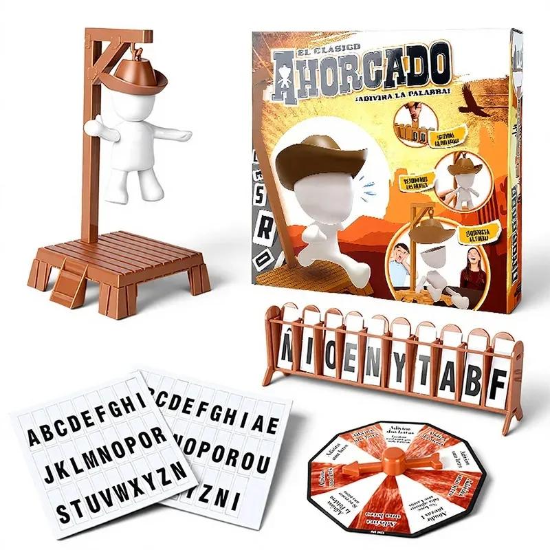 Lustiges magnetisches Galgenmännchen Mystery-Wortspiel 2-Personen-Herausforderungsspiel Magnetisches *&Galgenmännchen Mystery Familien^ Sammelspiel Spielzeug# Weihnachten