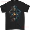 Skull Biker Motorcycle Motorbike Grim Reaper 32 Mens T Shirt 100 Cotton Vintage Washed Homme Top For Everyday Wear