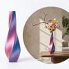 Twisted Design 3D Printed Flower Vases Gradient Color Plant Pot  Home Desktop Decorations