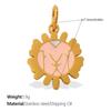 Sun, Moon, and Stars Geometric Oil Drip Pendant