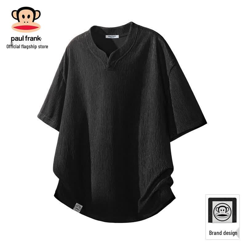 Paul Frank Men's Textured Loose Fit Short Sleeve T-Shirt
