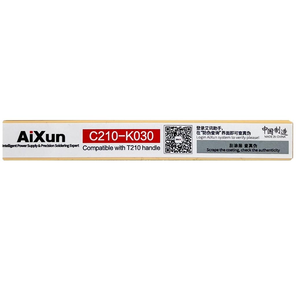 Precyzyjny Grot Lutowniczy Aixun C210-K030 Noż, Typ K 0,3Mm, 80,12Mm Długości