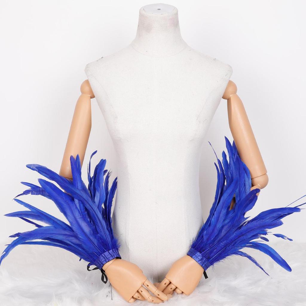 Large Feather Bracelet Cuffs for Halloween & Christmas Costumes
