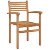Garden Dining Set 7 pcs Brown Solid Teak Wood