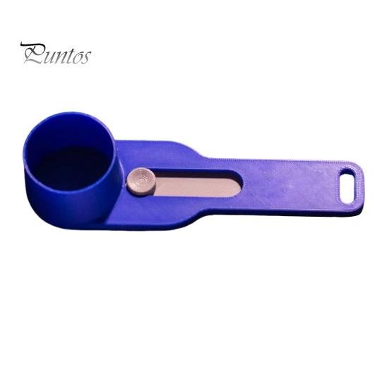 

Багатоцільова ложка з вбудованою лійкою Ложка-лійка для порошку Мірна ложка Диспенсер для кількох порошків для кави, протеїну, спецій синій