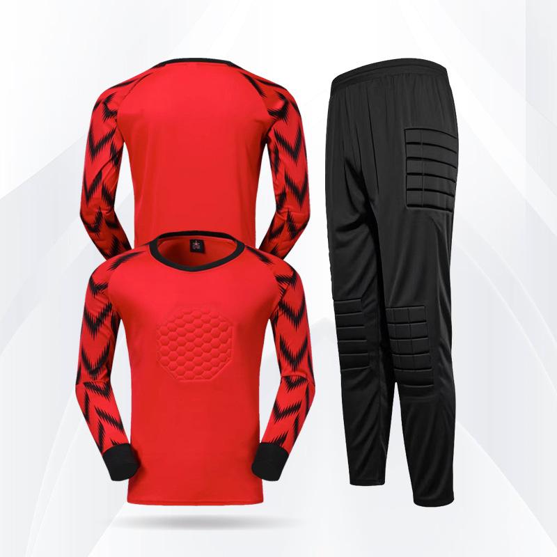 Factory Direct Sales, a Goalkeeper Suit, Anti-drop and Anti-collision Sponge Pad Set, Cross-border Training Football Suit.