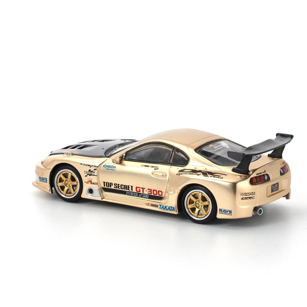 Genesis Company POP RACE Scale Top Secret GT300 Supra Chrome Gold PR640277 1/64 - (Finished Model)