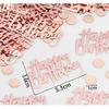Rose Gold Birthday Confetti for Table Decor,271 PCS Glitter Happy Birthday Decorations for Party Supplies,Table Confetti
