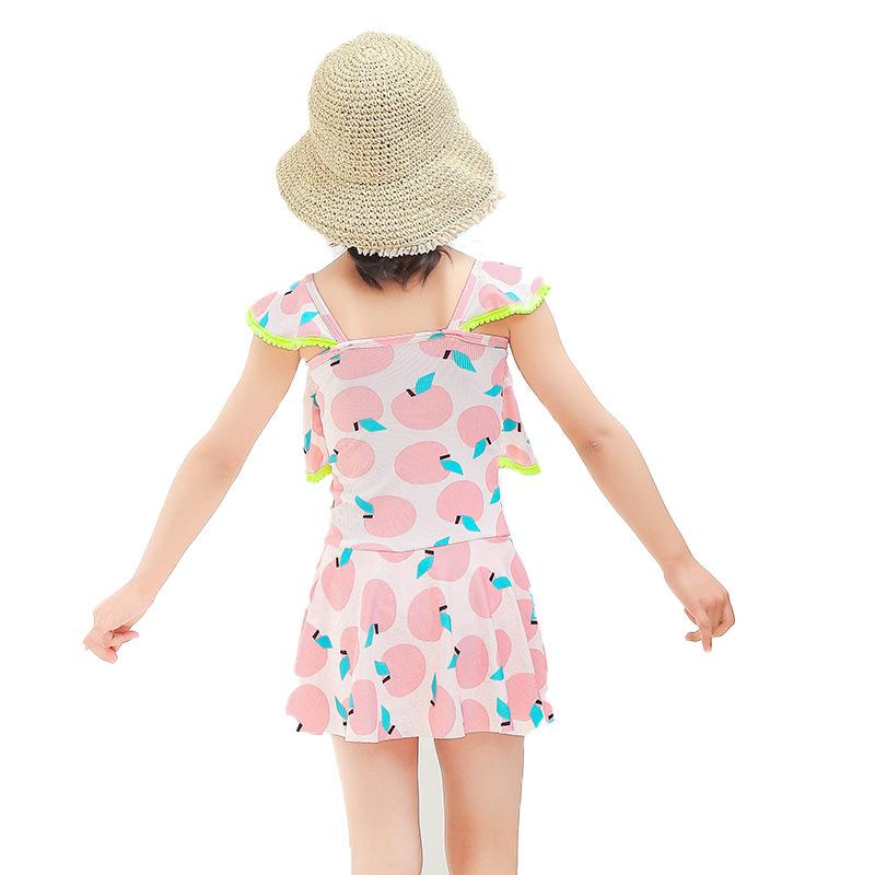 Mädchen-Badeanzug für mittlere und große Kinder, siamesischer süßer Badeanzug, Prinzessinnenrock, Badeanzug für kleine Mädchen