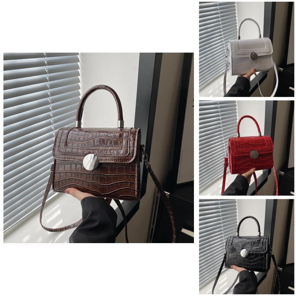 Chic Korean Style Lock Closure Fashionable Casual Womens Bag Trendy For Spring 2024