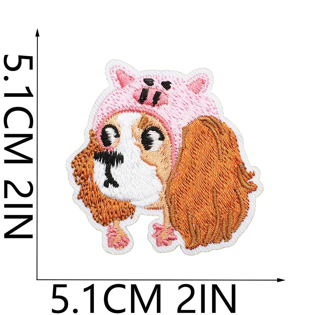 Cute Dog Embroidery Cloth Sticker Corgi Spotted Dog Computer Embroidery Label Clothes Bag Decoration Beagle Patch Sticker