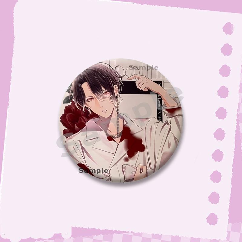 Hot Game Series Diabolik Lovers Soft Button Pins Cartoon Round Brooch on Backpack Ayato Kanato Laito Jewelry Badge Friend Gifts
