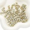 50 pz 6mm Cubo Quadrato Acrilico Fai da Te Perline Lettere Alfabeto A-Z Lettere Inglesi Per Braccialetto Collana Gioielli