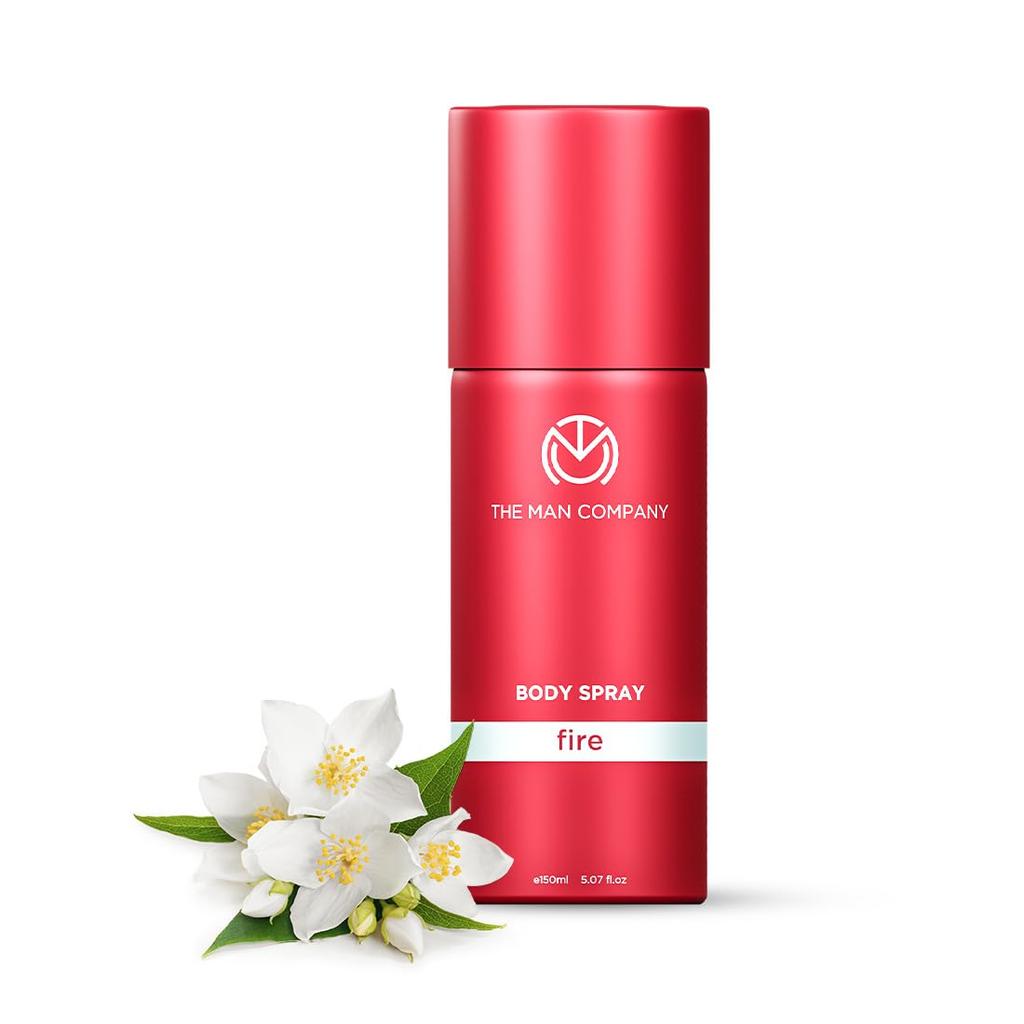 The Man Company Fire Deodorant for Men - 150ml | Premium Long-Lasting Fragrance Body Spray | Perfect Deo For Everyday Use | Gift for Him