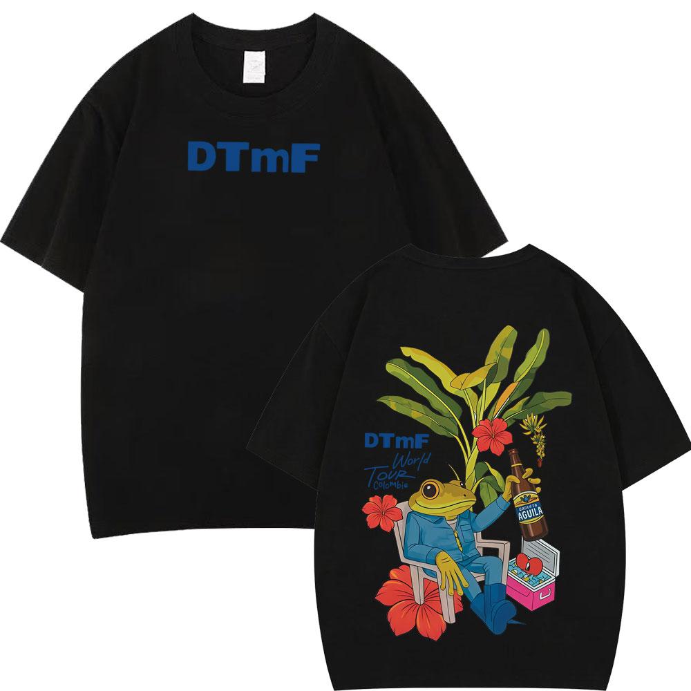 Rapper Bad Bunny Debi Tirar Mas Fotos DTMF World Tour T Shirts Mens Women Vintage Tshirt Hip Hop High Quality Loose Tshirts