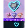 Solar Powered Heart-Shaped LED Neon Atmosphere Light For Car Triangle Window/Rear Windshield Decoration Atmosphere Lights Dome Lights 6