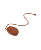 Athe Vanessabruno [Stamp] Brown Double A Card Wallet Keyring Pouch Aaho6E900W2