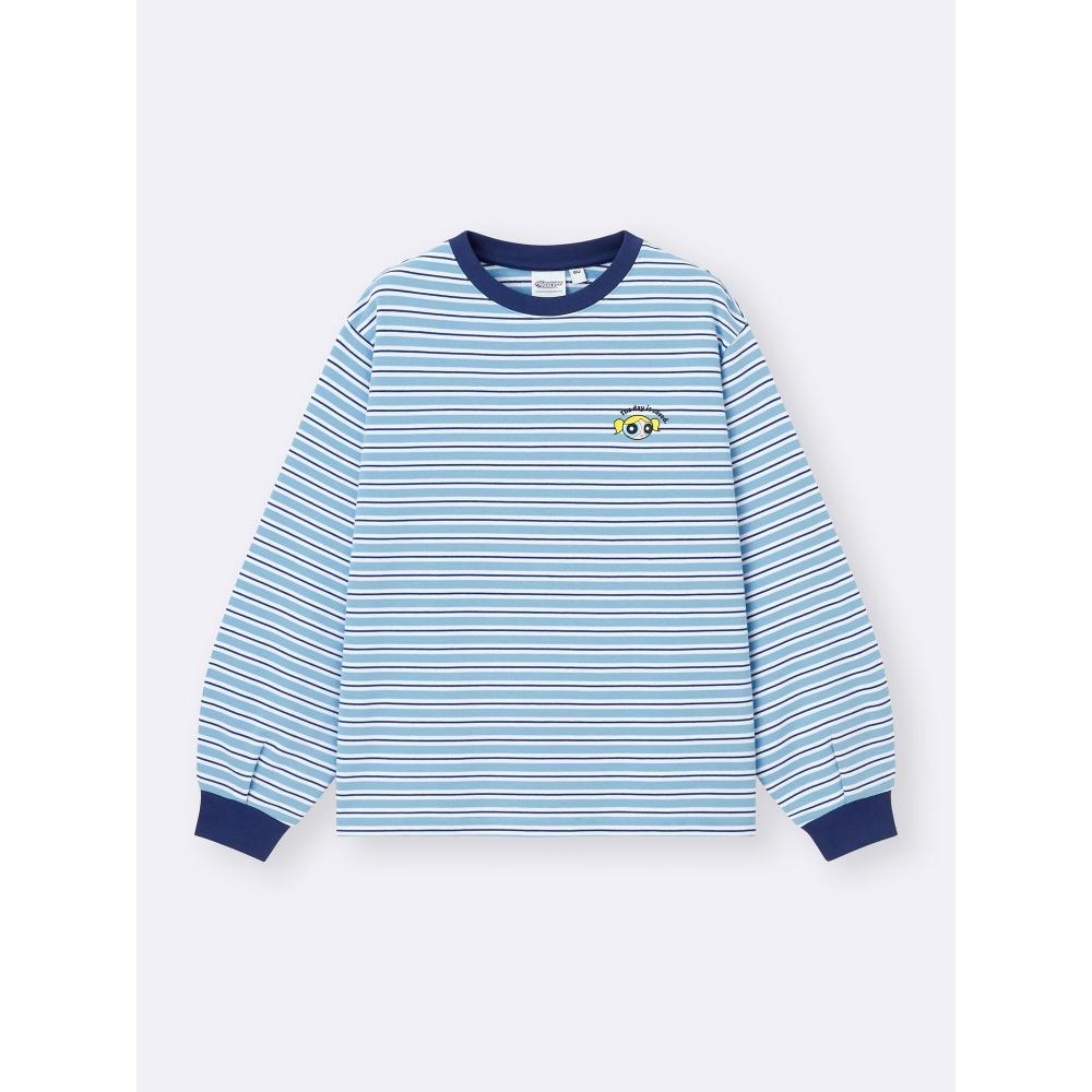 Gu By Uniqlo LighT SweaT Border T Long Sleeve  The Powerpuff Girls