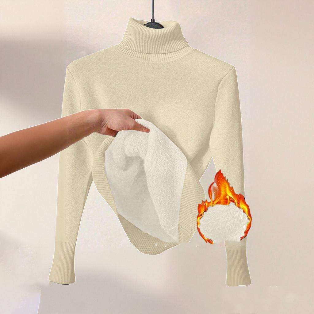 Women's Fashion Casual High Neck Tight Long Sleeve Top