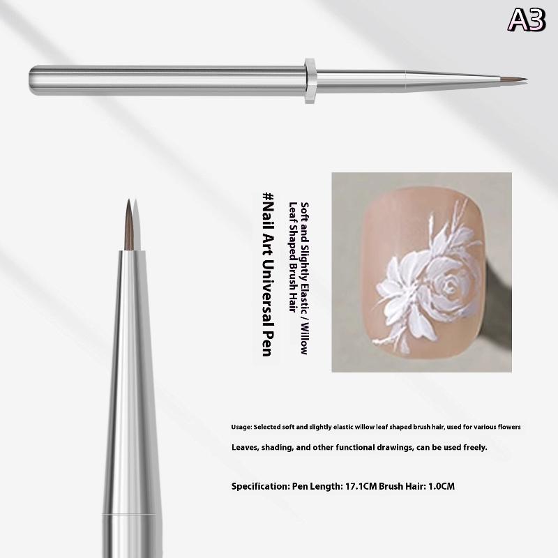 Silver Nail Art Painting Pen Brush High Quality Removable Nail Phototherapy Gel Pen Universal Nail Line Pen Manicure Art Tools