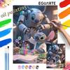 Digital Oil Painting Art Kit Stitch Robot Scientist Hand Filled Home Decor