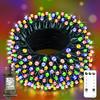 Longgoearn 60M 500 LED Outdoor Fairy Lights, Christmas Tree Lights Plug In 8 Modes Remote Control Mains Powered Waterproof String Lights for Garden,