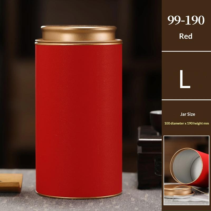 Mini Tea Caddy Sealed Storage Paper Tank Portable Travel Tea Boxes Tea Tin Containers Coffee Canister Kitchen Spice Candy Jar