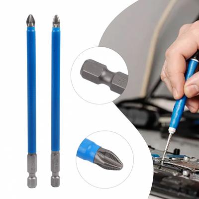 Extra Long Screwdriver Bit Magnetic 1/4 Hex Shank Electric High Hardness