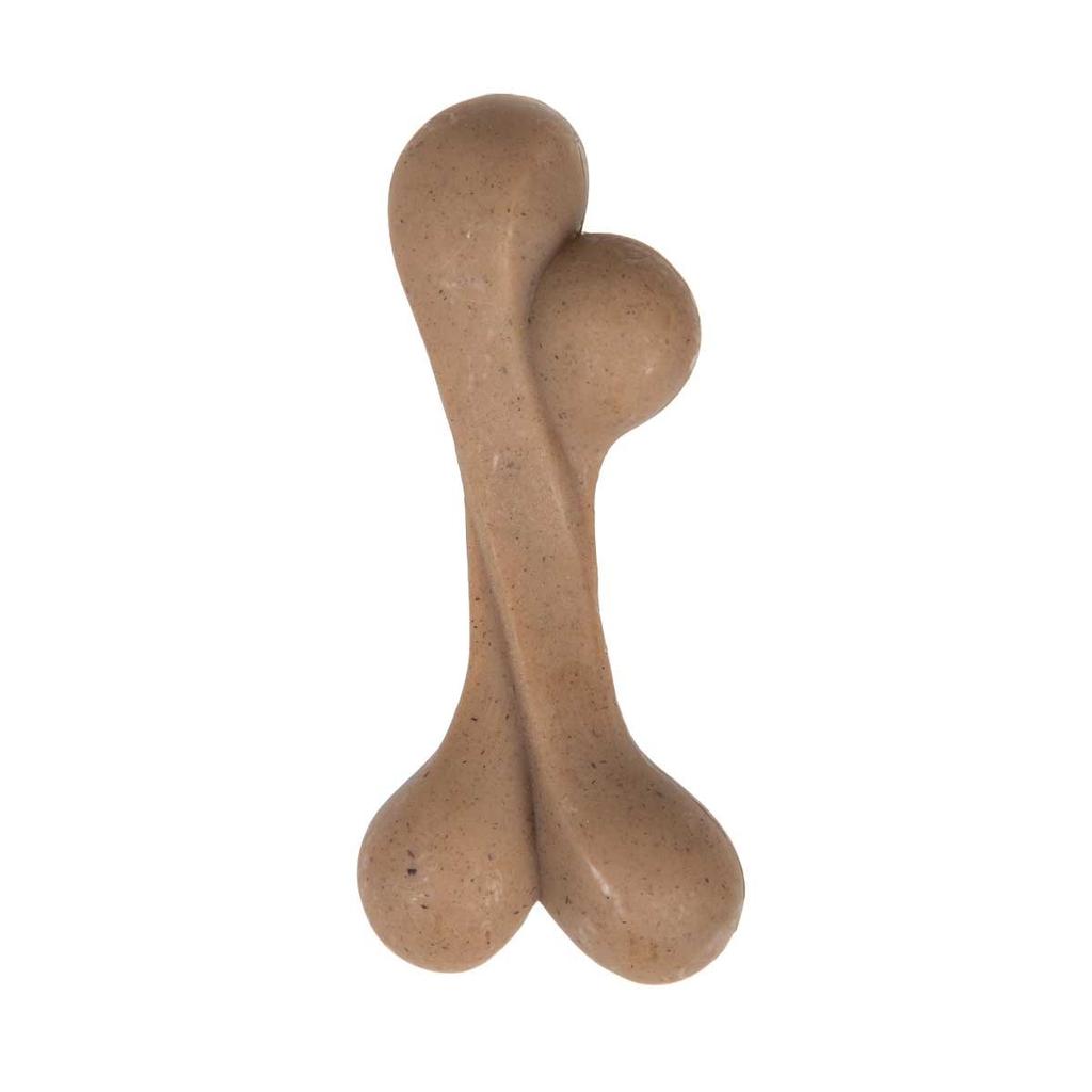 Strong Safety Durable Interactive TPR Nylon Cleaning Beef Flavor Dog Bone Toy Dog Toothbrush Toy Pet Suppliers