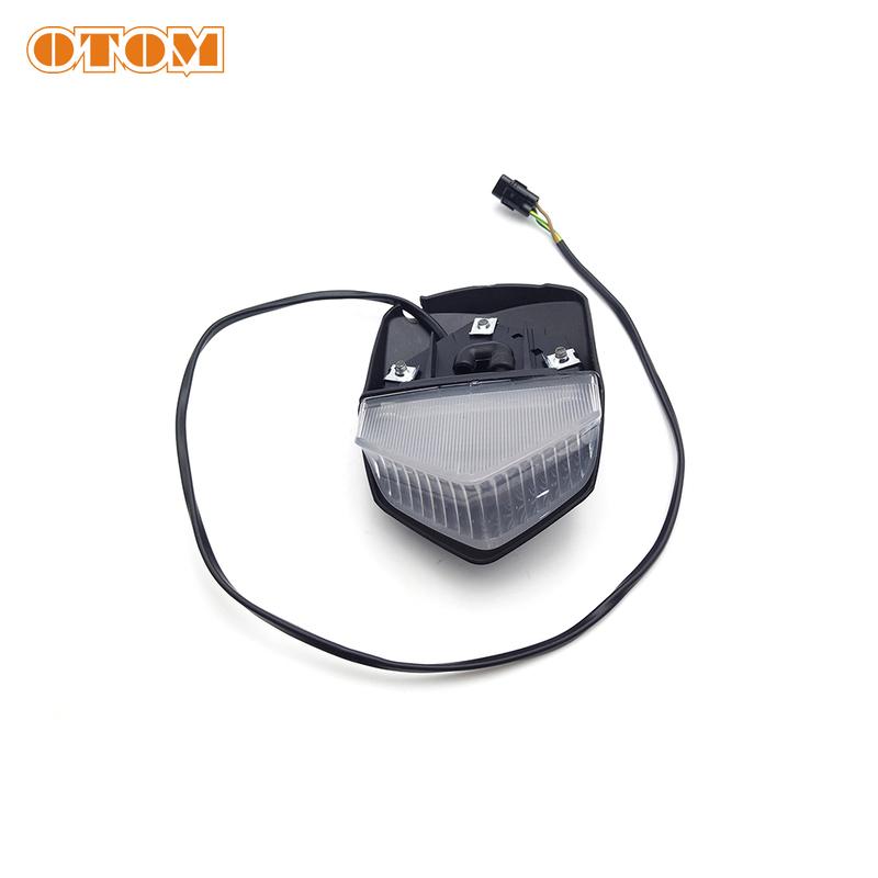 OTOM Motorcycle 2023 Tail Light Rear Fender LED Taillight Assembly Brake Warning License Plate Lamp For YAMAHA WR250F WR450F WR