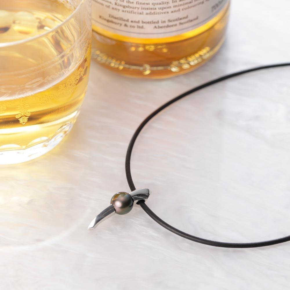 KATANA Pendant [Moon Label] (Leather) Men's