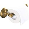 Antique Brass Wall-Mounted Toilet Paper Holder - Retro Roll Holder for Bathroom