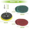 Car Electric Drill Brush Kit Electric Cleaning Brush Tool Polishing Pad Household Cleaning Tool for Bathroom Floor Tub