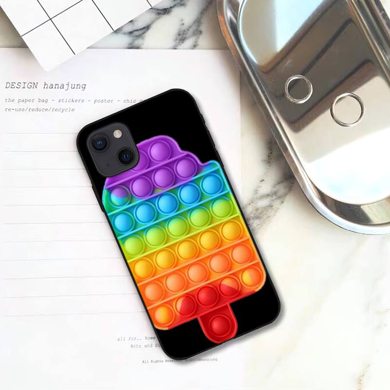 

Чехол для телефона RUICHI Pop Fidget Reliver Stress Toys Rainbow для iPhone 11 12 Mini 13 Pro XS Max X 8 7 6s Plus 5 SE XR Shell iPhone12PRO