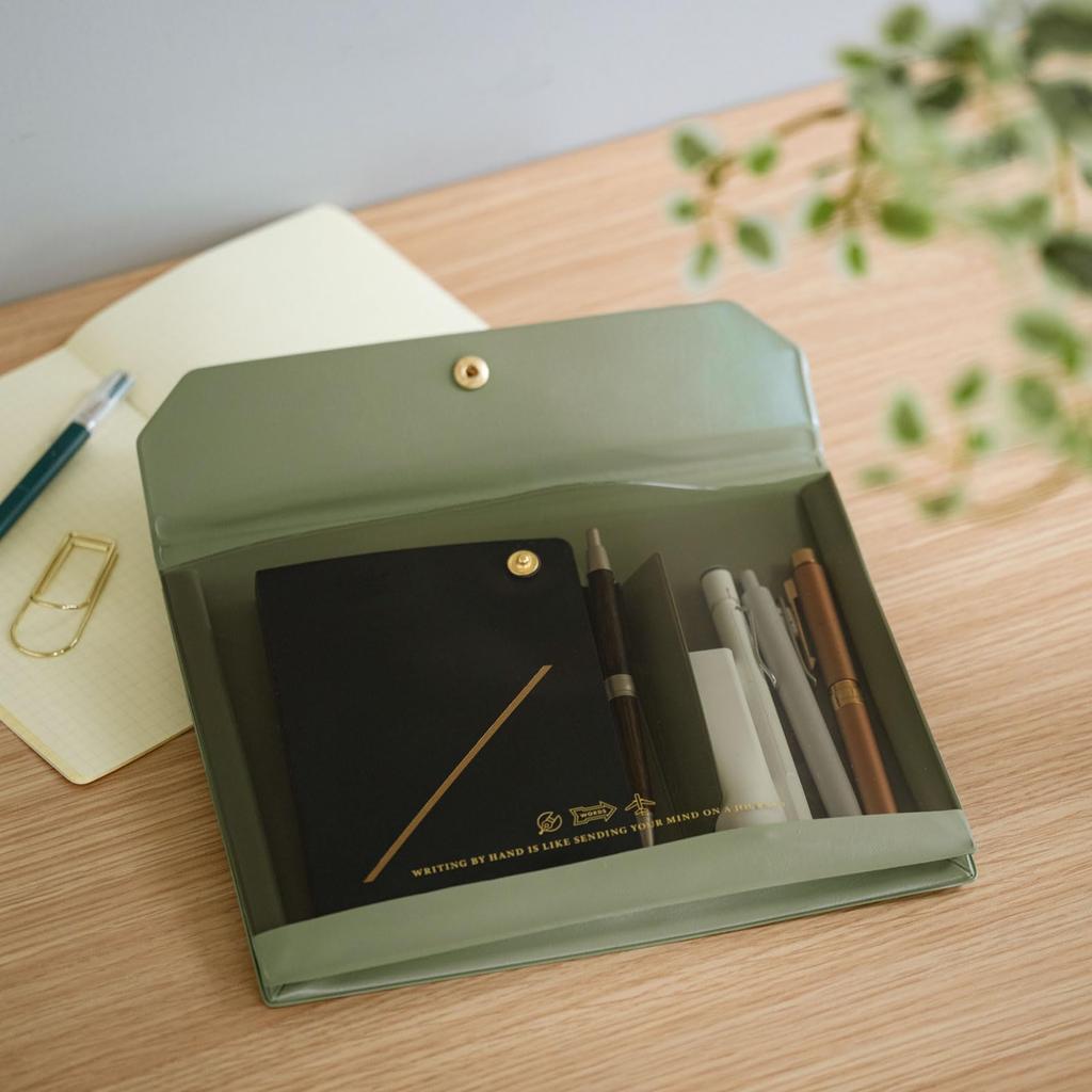 Hobonichi Techo Aileron Document Case Planner Accessories (Olive)