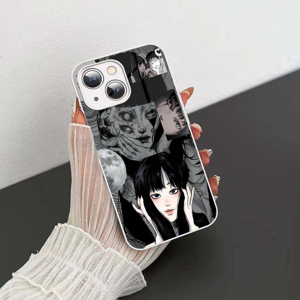 Horror Comic Tomie Tempered Glass For Iphone 14 13 12 11 Pro Mini XS MAX 14Plus X XS XR Cover