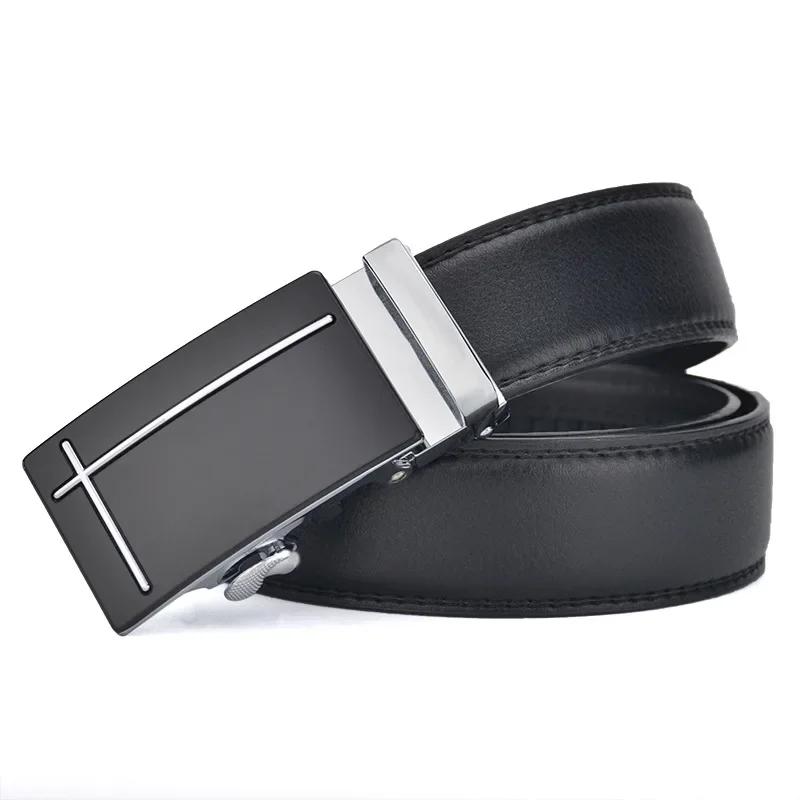Herren 130 140 150 160 170cm PLUS Gürtel Automatikschließe PU-Leder Gürtel für Herren Business Luxus Designer Kleidung