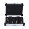 Step Drill Large Cobalt HSS Step Ti Cone Drill Hole Cutter Bit Set Tool Case HSS Steel Step Drill Bit Hardware Hand Tools