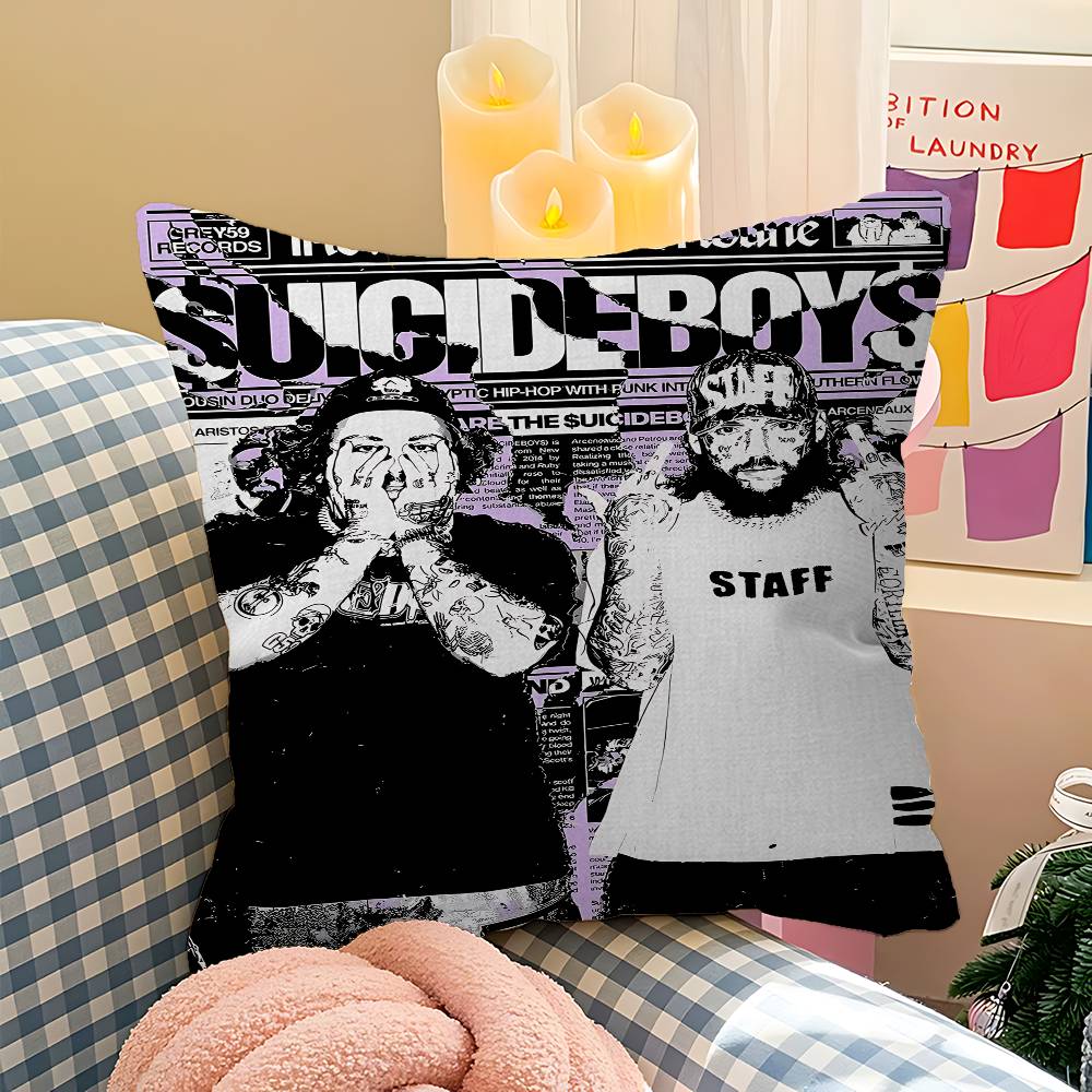 Hip Hop S-Suicideboys G59 Personalized Pillow Cover Kids Bedroom Wild Party Decor Pillowcase Kid Birthday Shower Gift