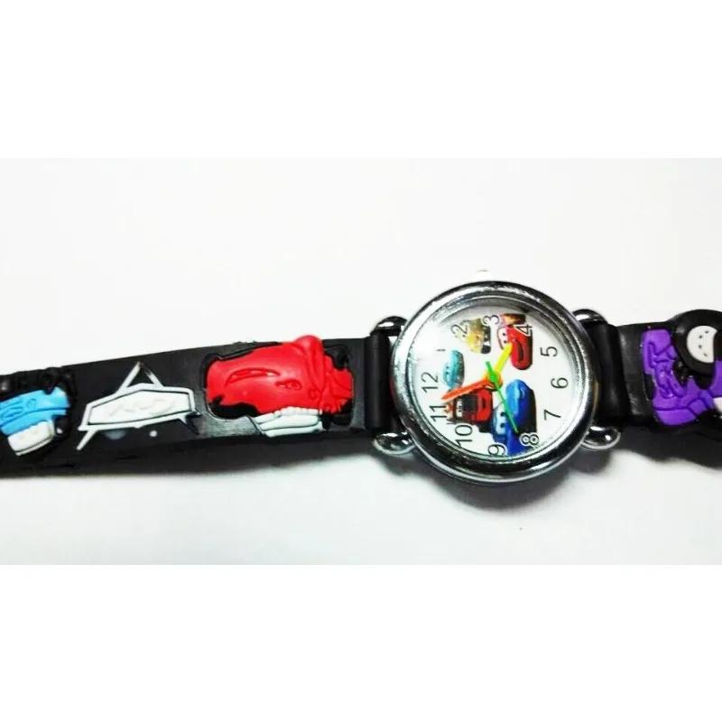 Disney Lightning McQueen Animation Cartoon Cute Children's Electronic Watch Creative Personality Kawaii 3d Racing Watch Toy Gift